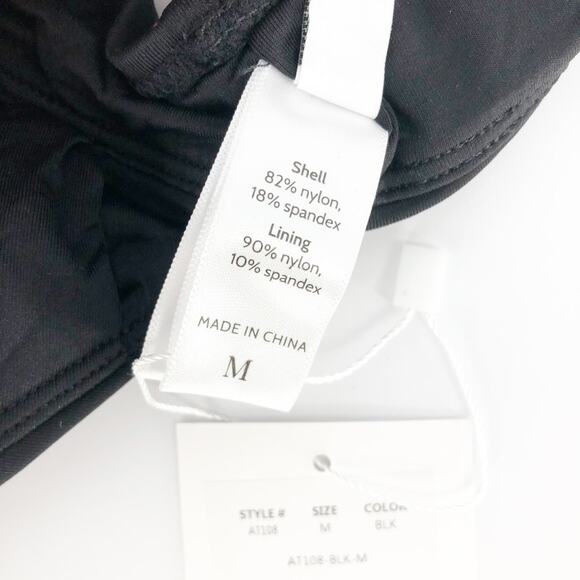 ANDIE SWIM Women's Belize Bikini Top Medium Black Plunge V Neck Swimwear NWT - Picture 9 of 11